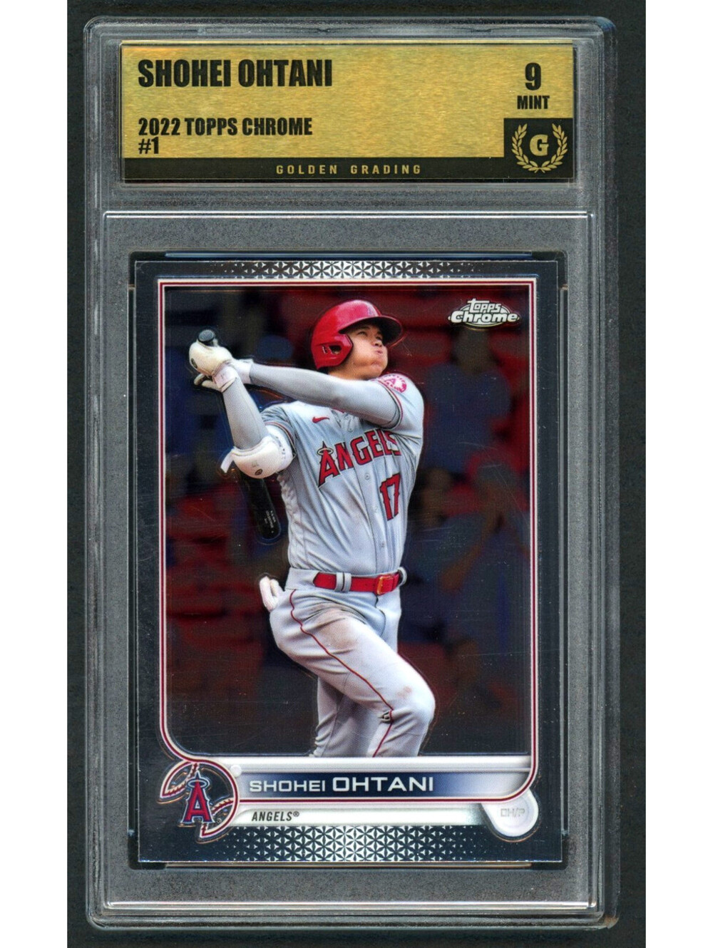 2022 Topps Chrome #1 Shohei Ohtani Angels Graded Mint 9